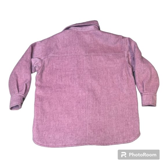 H&M pink brushed wool heavy warm shacket - Picture 4 of 4